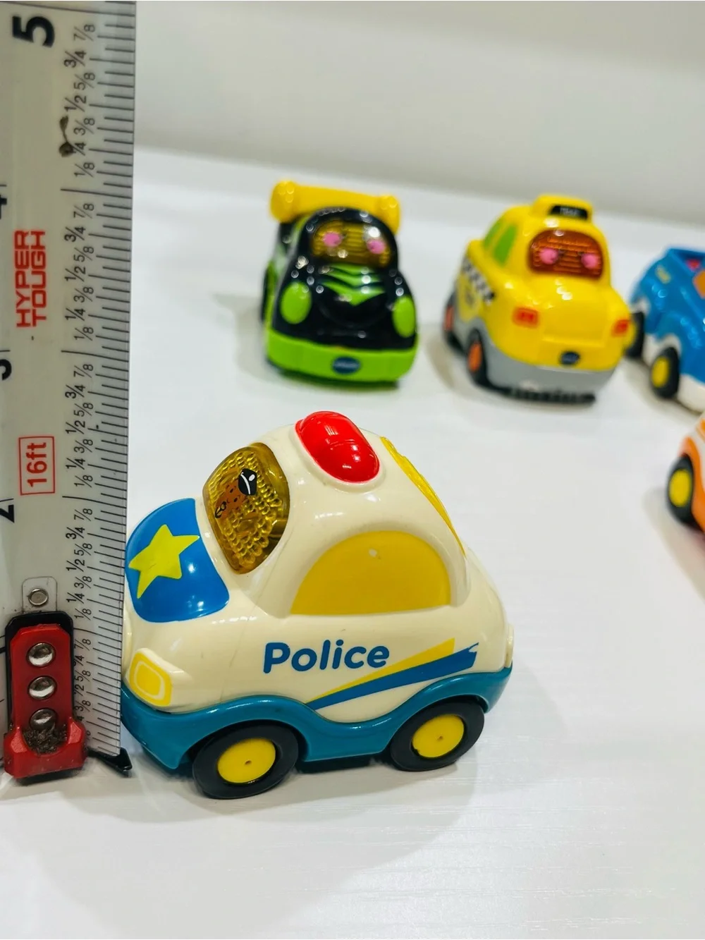 7 Kids Musical Toy Car - White & Orange